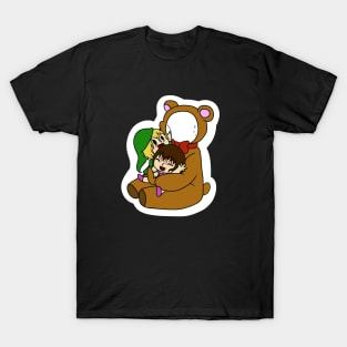 Cute Creepypasta Slenderman bear, Sally and Ben T-Shirt